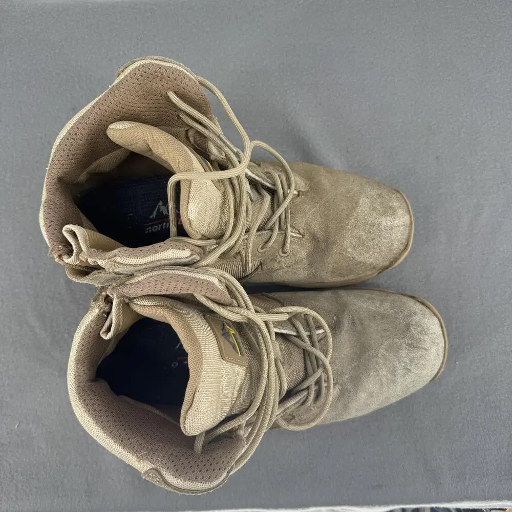 NORTIV 8 Mens 12 Tan Tactical Military Combat Work Hiking Boots A2BBVEEY